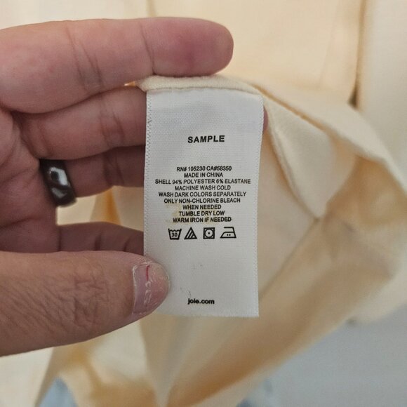 NWT Joie Mini Dress Ecru Size Small Long Sleeve *SAMPLE* - Picture 6 of 9